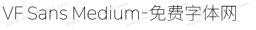 VF Sans Medium字体转换